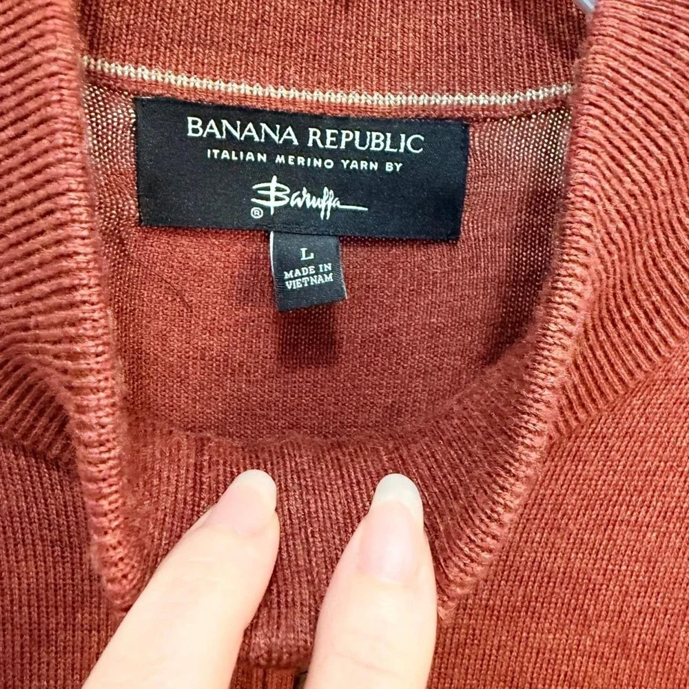 Banana Republic Italian Wool Mock Neck Sweater – Size L‎